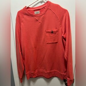 L.L. Bean Men's Coral Crewneck Sweater